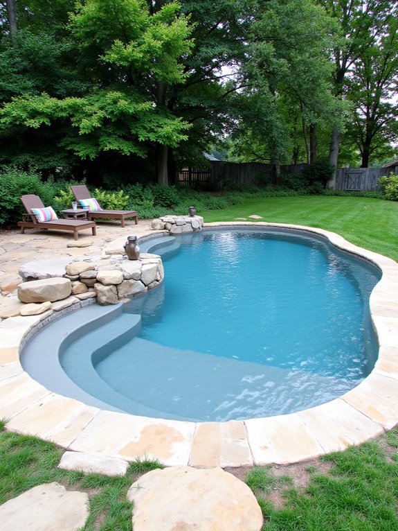 19 Striking Large Inground Pool Ideas For Spacious Yards custom pool shape designs