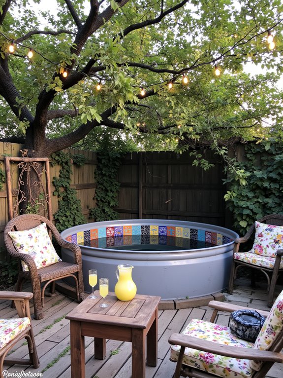 18 Rustic Stock Tank Pool Ideas With Warm Outdoor Charm custom touches for pools