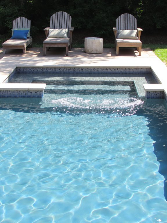 20 Cool Inground Pool Ideas For A Relaxed Backyard Atmosphere distinct swimming and lounging zones