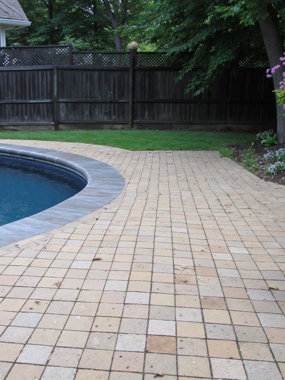 24 Polished Inground Pool Deck Ideas With Pavers For A Finished Look diy pool paver installation tips