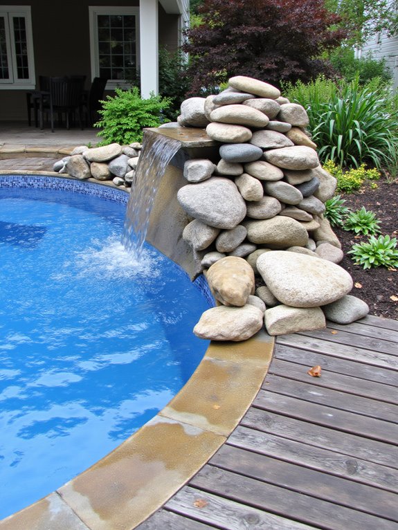 23 Brilliant Inground Pool Ideas That Look Amazing On A Budget diy waterfall pool project