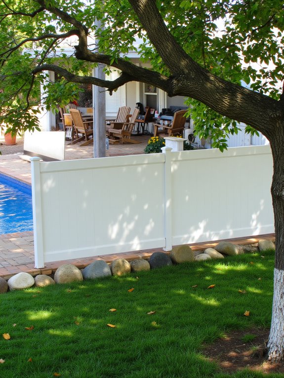 25 Practical Inground Pool Fence Ideas For Safe Stylish Spaces durable low maintenance pool fencing