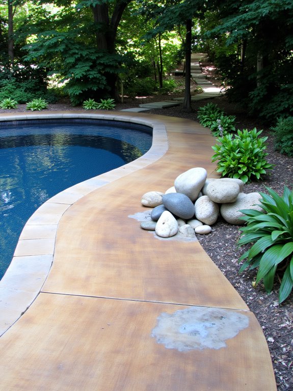 21 Unique Inground Pool Coping Ideas That Refresh Your Space eco friendly composite pool coping