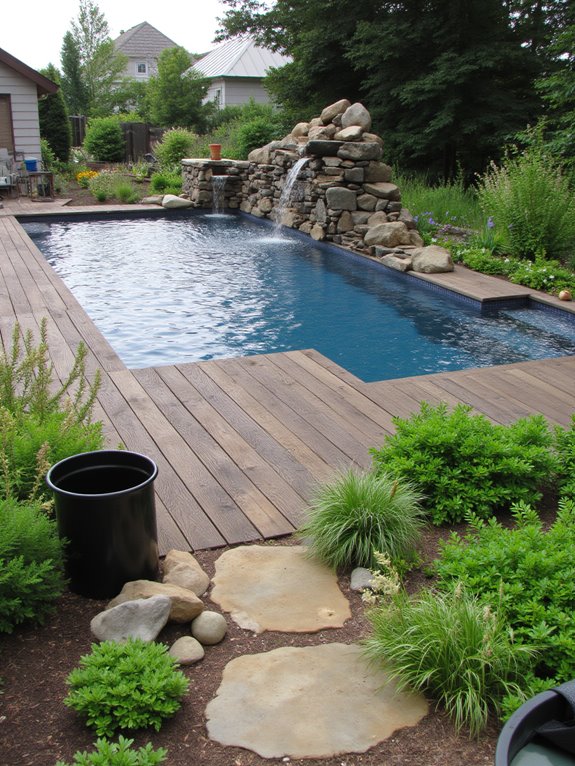22 Simple Inground Pool Ideas For Effortless Outdoor Living eco friendly inground pool design