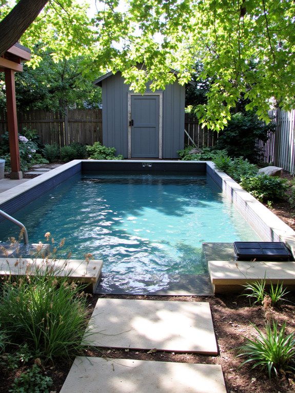 20 Modern Stock Tank Pool Designs For A Fresh Outdoor Upgrade eco friendly pool maintenance tips