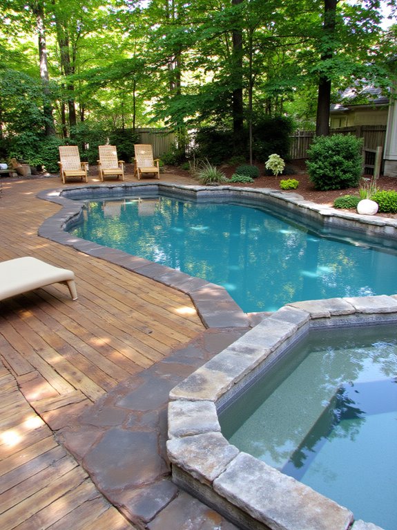 18 Luxurious Inground Pool And Hot Tub Ideas For Home Retreats eco friendly pool materials