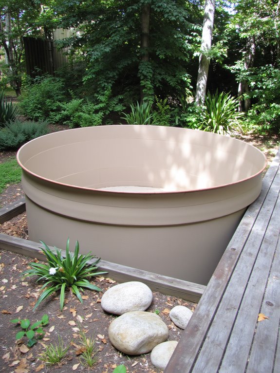 24 Smart Stock Tank Pool Paint Ideas That Transform Your Space eco friendly pool paint options