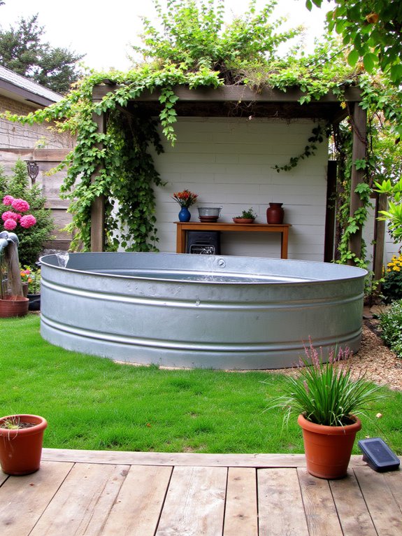 19 Creative Backyard Stock Tank Pool Ideas You Will Want To Try Soon eco friendly stock tank enhancements
