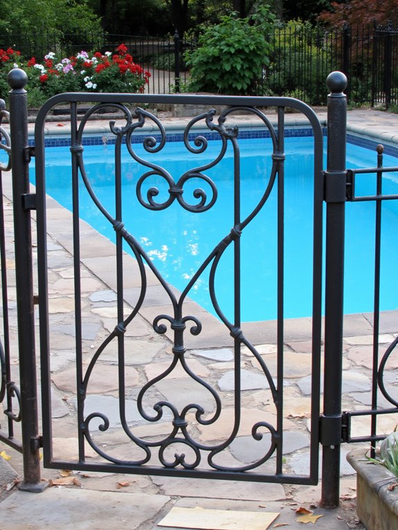 25 Practical Inground Pool Fence Ideas For Safe Stylish Spaces elegance and security combined