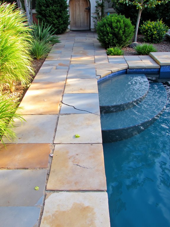 21 Beautiful Inground Pool Deck Ideas For Relaxed Summer Days elegant durable stone pavers
