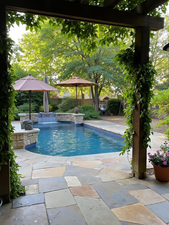 20 Cool Inground Pool Ideas For A Relaxed Backyard Atmosphere elegant shade solutions available