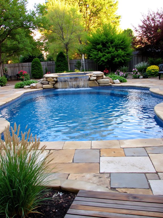 22 Gorgeous Inground Pool Landscaping That Transforms Any Yard elegant tranquility through water