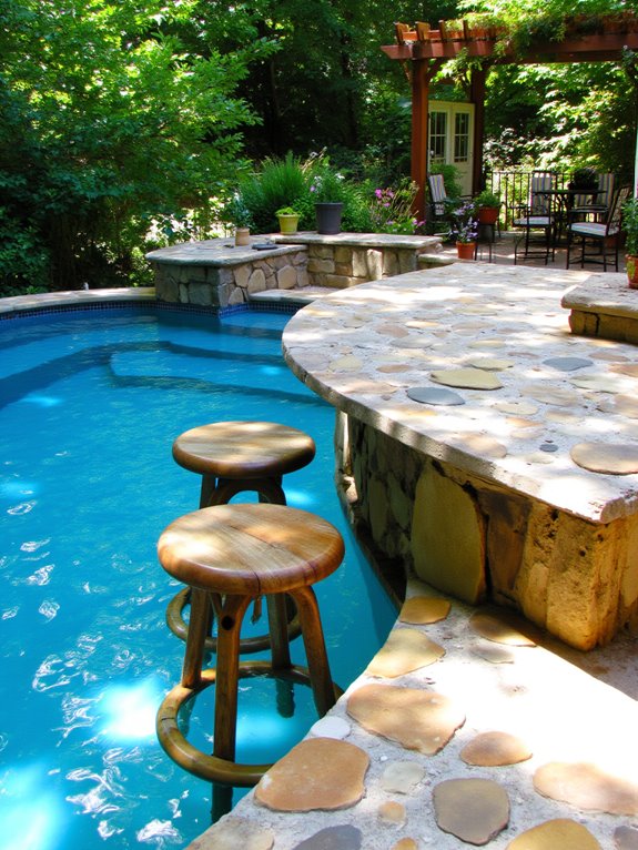 20 Cool Inground Pool Ideas For A Relaxed Backyard Atmosphere elevate poolside social experience