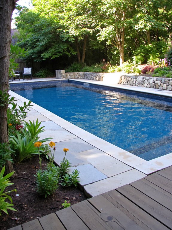 23 Elegant Outdoor Inground Pool Ideas For A Resort Vibe elevated pool landscape design