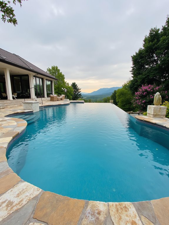 18 Beautiful Inground Swimming Pool Ideas That Stand Out endless views pure bliss