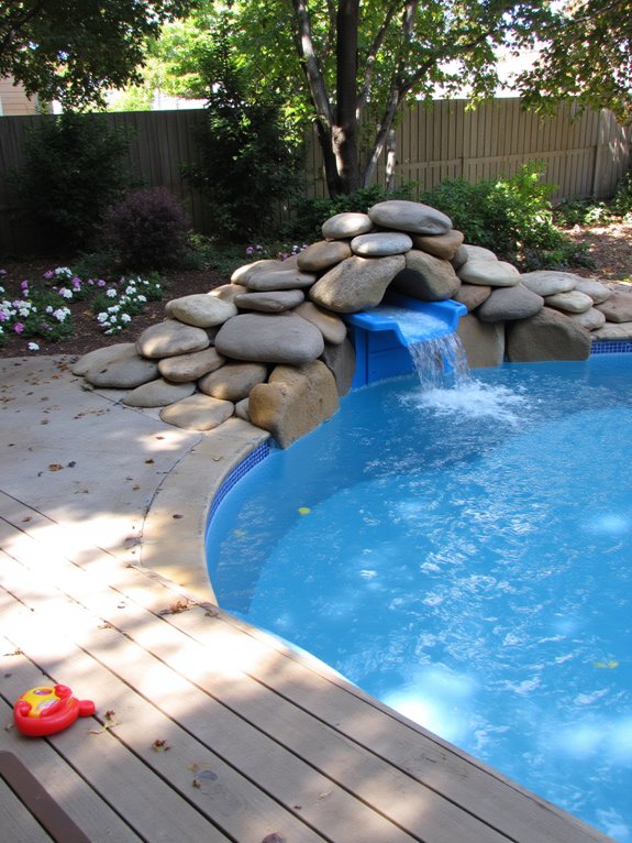 20 Stylish Backyard Inground Pool Landscaping Ideas For Instant Charm engaging kids splash zones