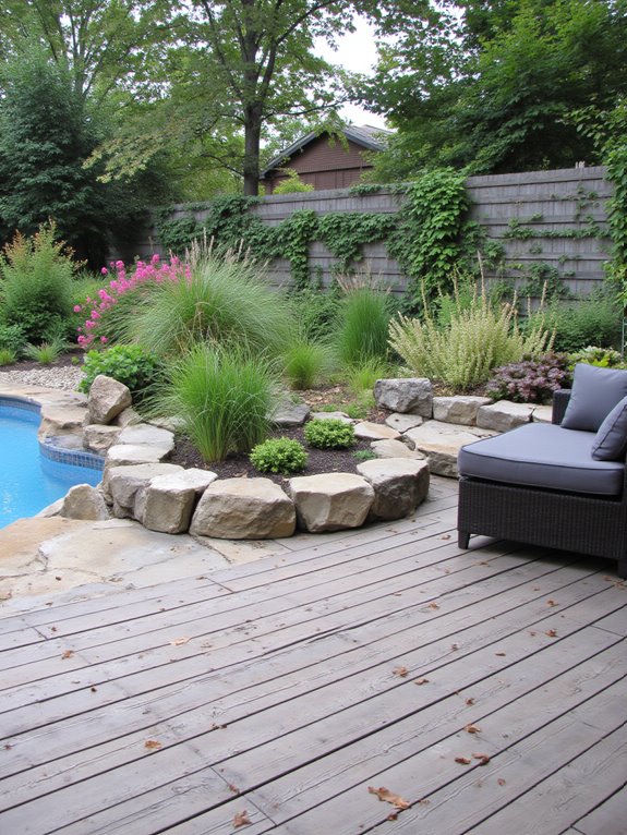22 Gorgeous Inground Pool Landscaping That Transforms Any Yard enhancing poolside relaxation aesthetics