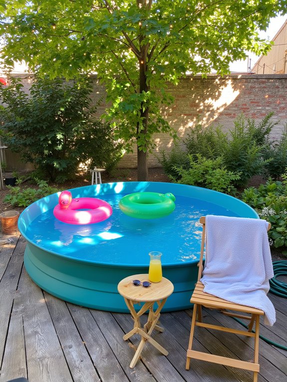 19 Simple Stock Tank Pool Ideas That Make Outdoor Living Easy essential stock tank pool accessories
