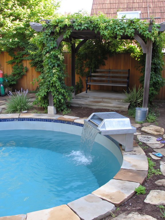 23 Refreshing Saltwater Stock Tank Pool Ideas For Easy Upkeep fun water features enhance enjoyment