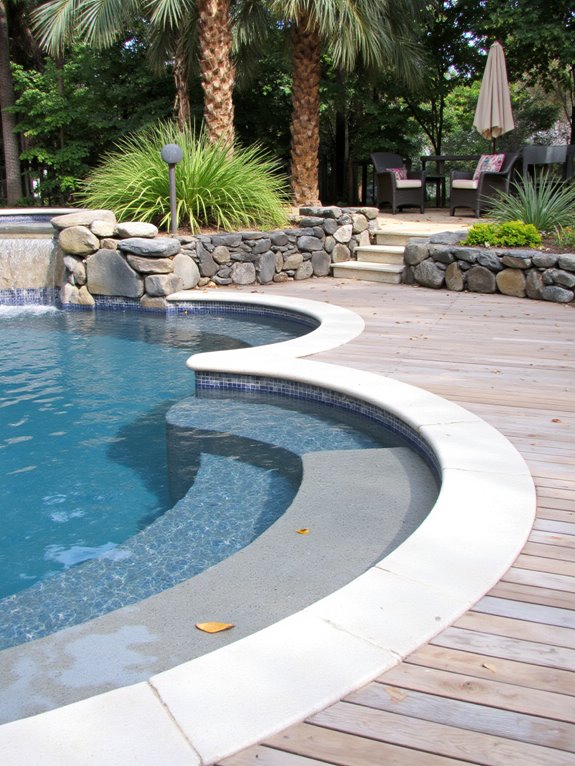 23 Creative Inground Pool Ideas You’ll Wish You Tried Sooner gentle slope easy access