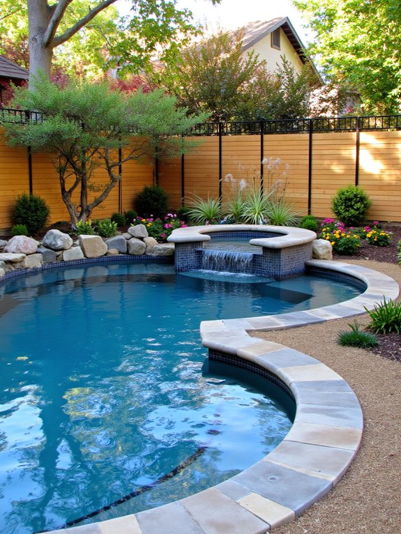 25 Practical Inground Pool Fence Ideas For Safe Stylish Spaces harmonizing outdoor fence aesthetics