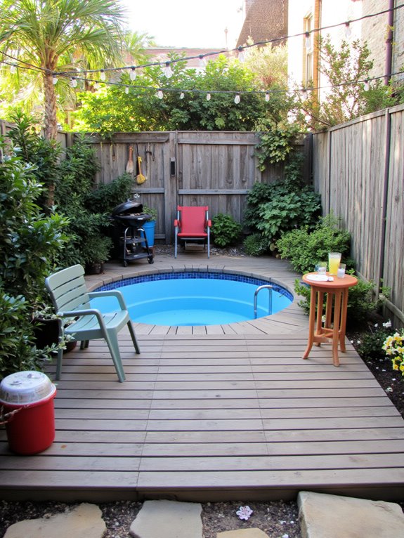 20 Compact Stock Tank Pool Ideas Perfect For Small Spaces intimate pool party vibes