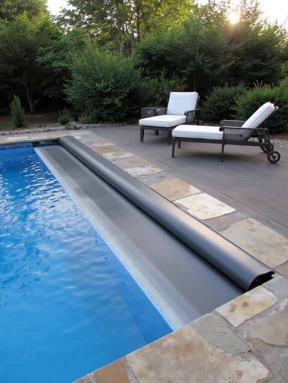 23 Elegant Outdoor Inground Pool Ideas For A Resort Vibe invest in retractable pool covers