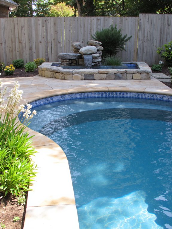 20 Smart Inground Pool Ideas For Small Yards light colors reflective materials