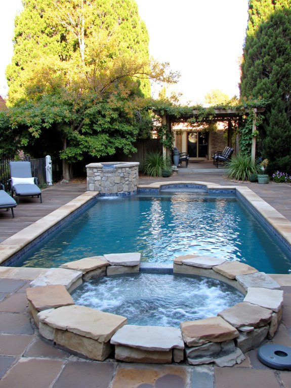 22 Simple Inground Pool Ideas For Effortless Outdoor Living luxury relaxation in backyard