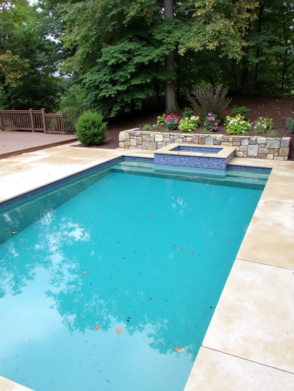 23 Elegant Outdoor Inground Pool Ideas For A Resort Vibe modern minimalist pool design