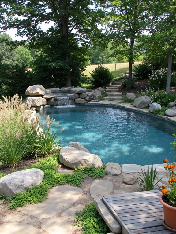 23 Lovely Inground Pool Landscaping Ideas For A Natural Feel native plants attract wildlife