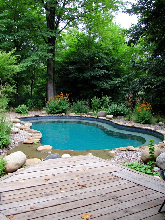 23 Lovely Inground Pool Landscaping Ideas For A Natural Feel natural eco friendly swimming pools