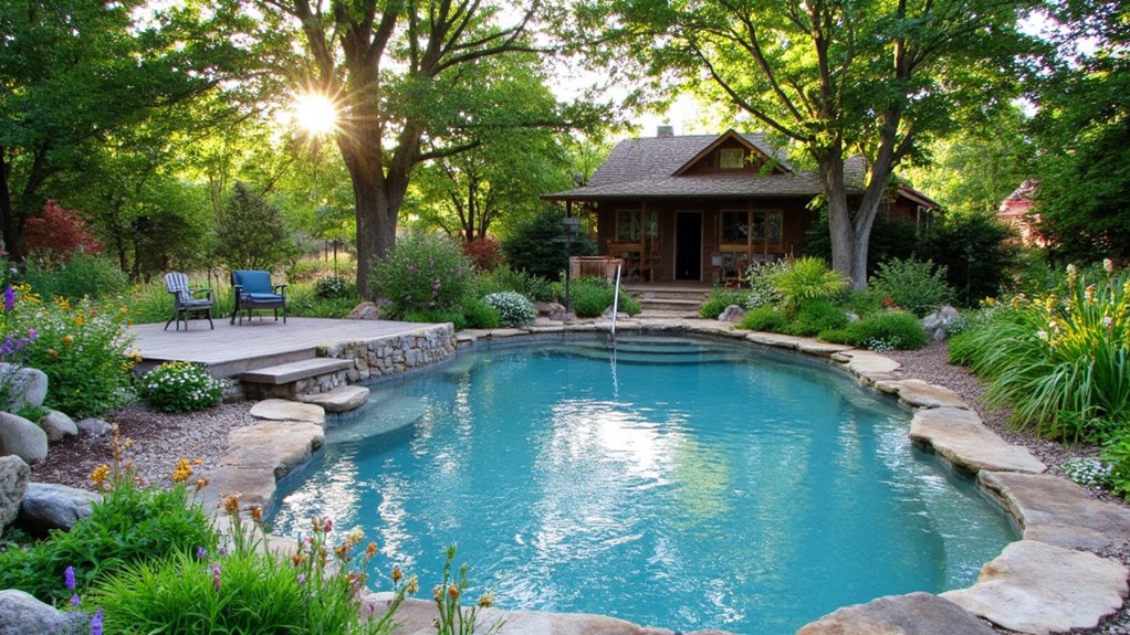22 Creative Freeform Inground Pool Ideas For Natural Flow natural flow pool designs