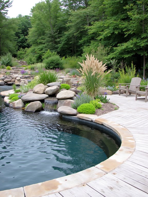 23 Brilliant Inground Pool Ideas That Look Amazing On A Budget natural pool landscaping harmony