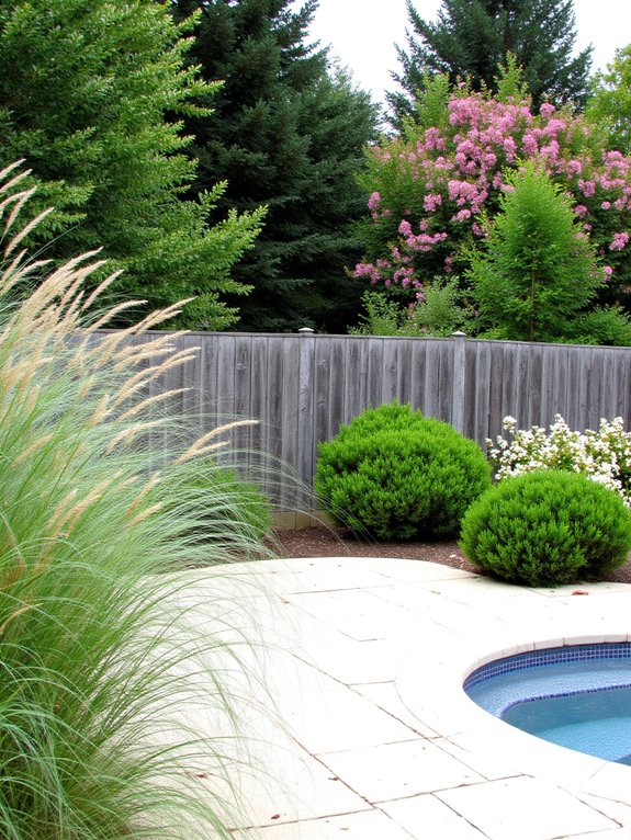 20 Smart Inground Pool Privacy Ideas For Peaceful Yards natural poolside privacy landscaping