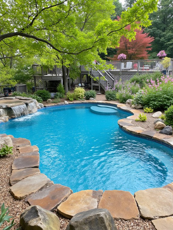18 Stunning Inground Pool Ideas That Elevate Your Backyard natural shapes tranquil oasis