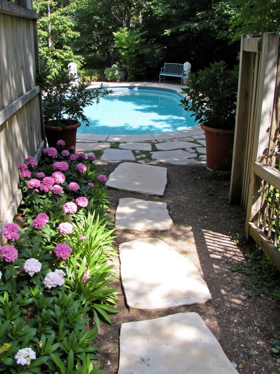 22 Trendy Outdoor Patio Pool Ideas For Endless Summer Days natural stone pool pathway