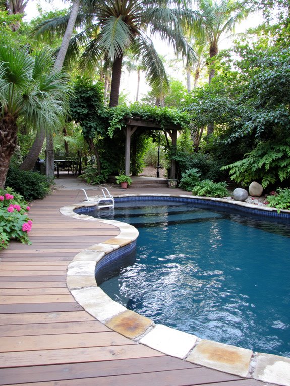 23 Affordable Inground Pool Ideas For Budget-Friendly Upgrades natural tranquility for pools