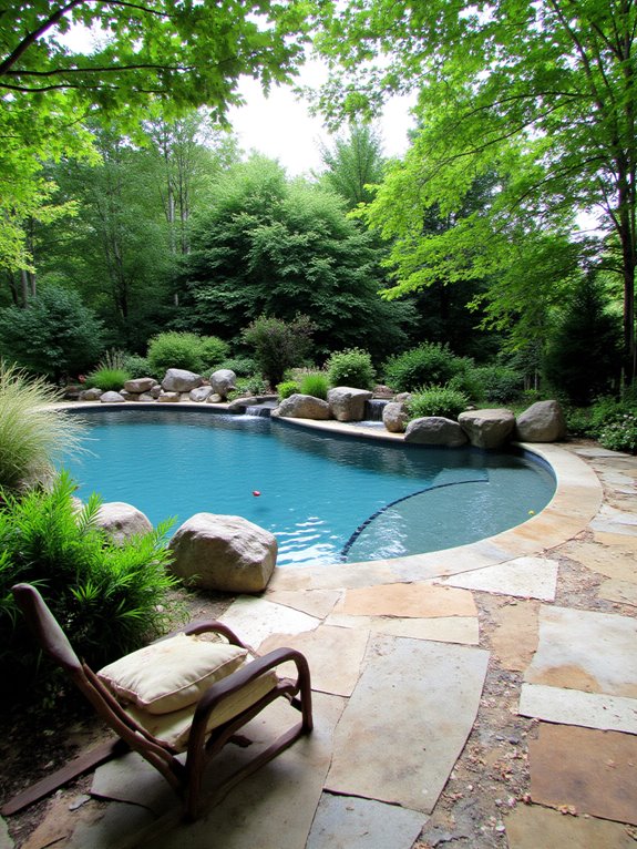 21 Inspiring Inground Pool Ideas Backyards Will Love nature inspired poolside oasis