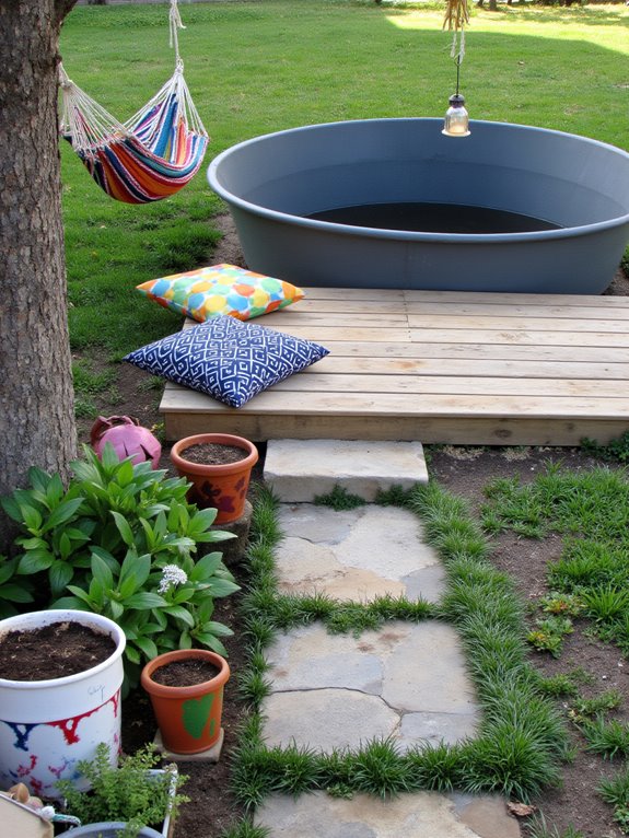 21 Stylish Poly Stock Tank Pool Ideas For A Smooth Setup personalized diy pool accessories