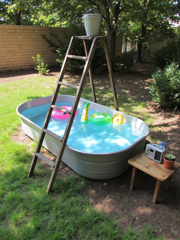 19 Clever Metal Tank Pool Ideas For A Polished Outdoor Look personalized metal tank oasis