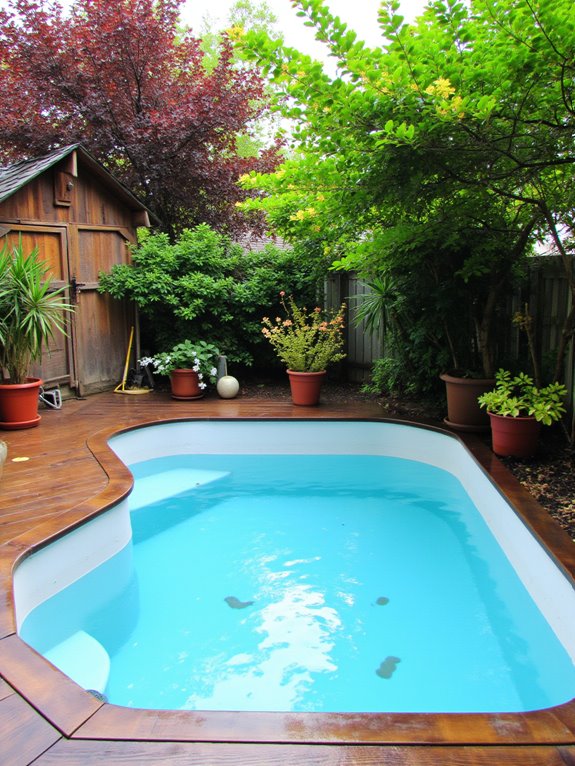 18 Unique Small Inground Pool Ideas For Compact Backyards pool maintenance for enjoyment