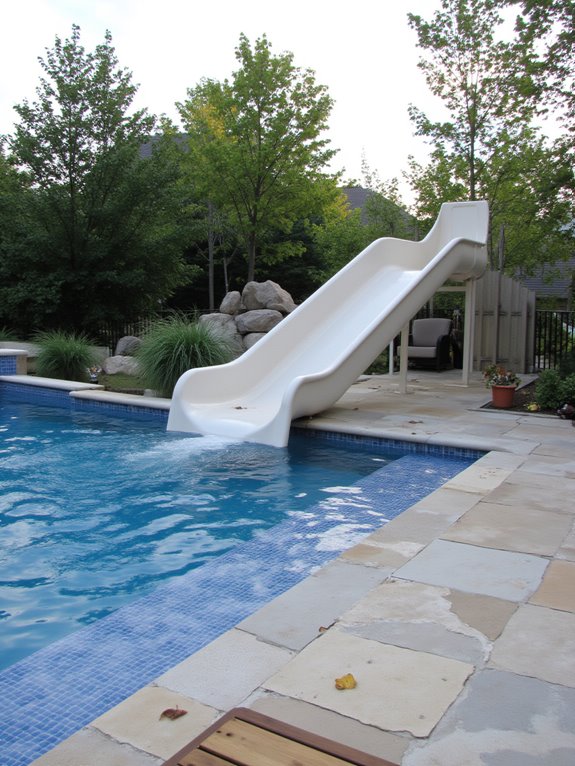 25 Fun Inground Pool Ideas With Slides For Backyard Play pool slide safety regulations