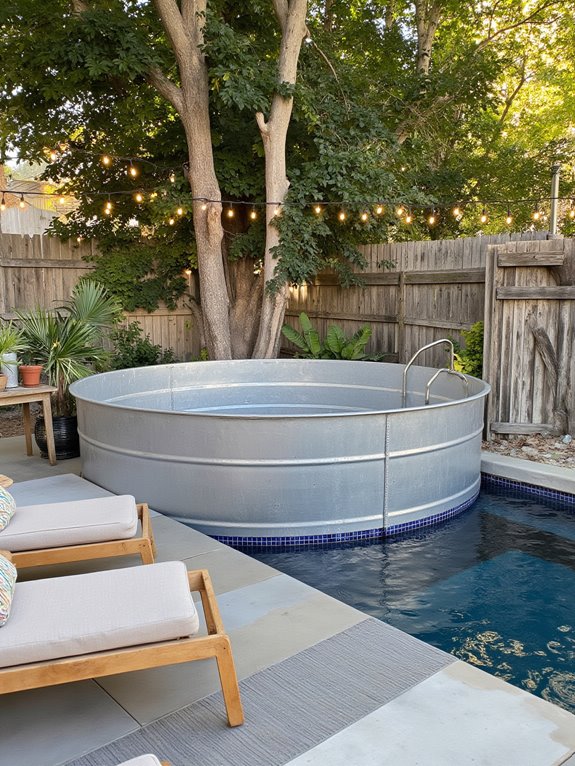 22 Modern Stock Tank Pool Setup Ideas For A Clean Aesthetic poolside gatherings in style