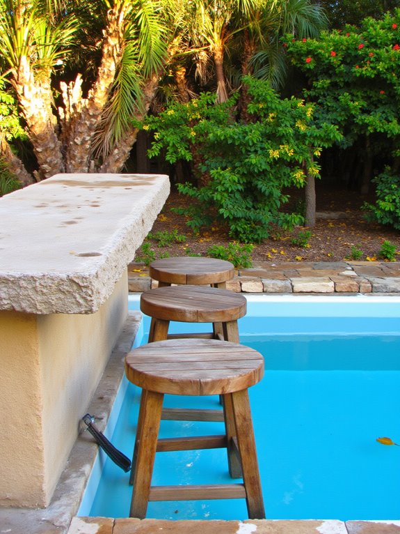 21 Inspiring Inground Pool Ideas Backyards Will Love poolside paradise with cocktails