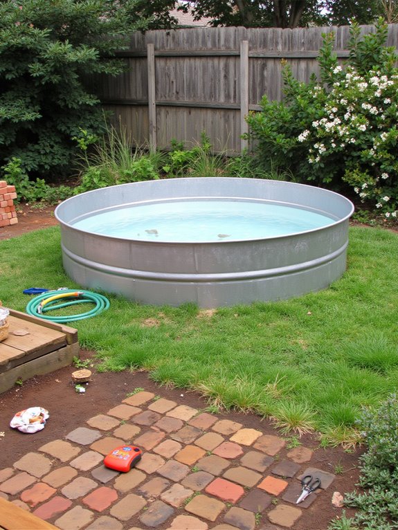 16 Budget Friendly Stock Tank Pool Ideas For Wallet Smart Fun prepare for stock tank installation