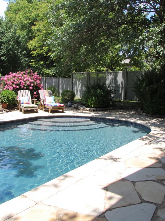 20 Smart Inground Pool Privacy Ideas For Peaceful Yards privacy glass enhances seclusion