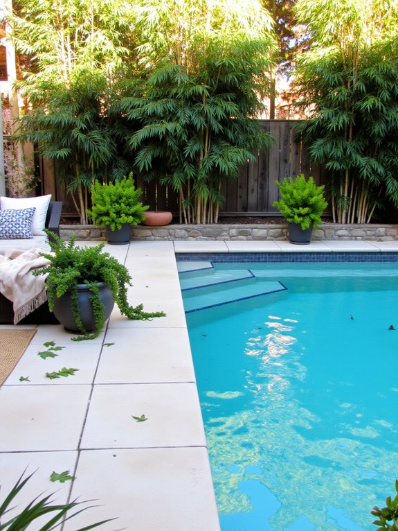 19 Elevated Inground Pool Ideas For A Relaxed Escape privacy solutions for pools