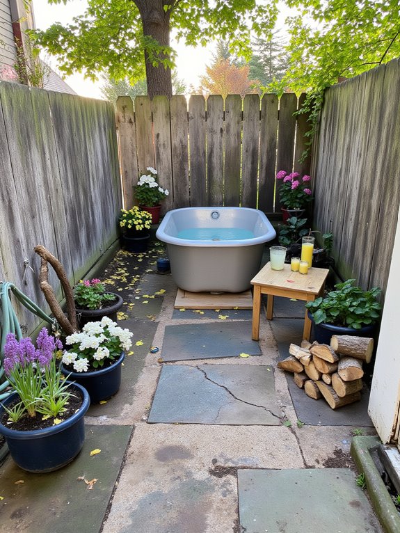 22 Polished Stock Tank Bath Ideas For A Spa Like Backyard Moment private accessible scenic location