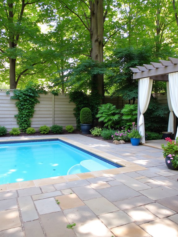 25 Impressive Inground Pool Patio Ideas That Upgrade Your Space private poolside retreat solutions